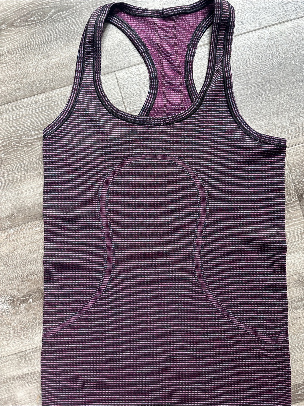 Lululemon Striped Purple Swiftly Tank Top